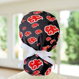 Akatsuki~ Ponytail Scrub Cap, Surgical Hat, OR, CNA, Cap, CRNA, Scrub Cap, Gift.